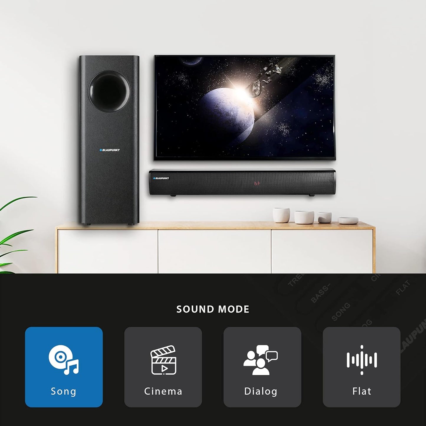 SBW25 Wireless Bluetooth 100W Soundbar with Subwoofer