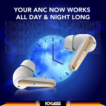 BTW300 Xtreme Moksha Maxbuds TRUE ANC Wireless Earbuds (White)