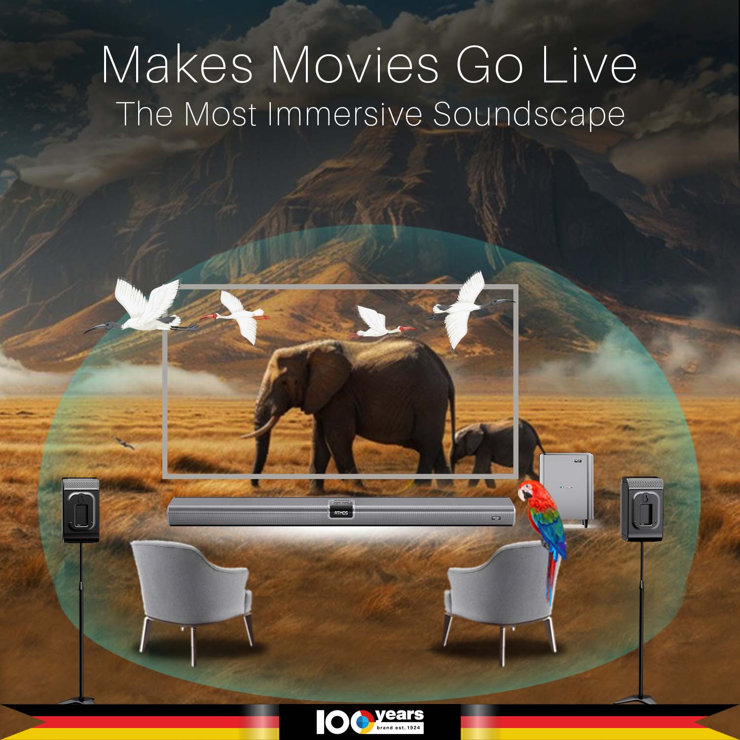 SBW600 Xceed Emperor India’s Most Powerful 12.1.4 DOLBY ATMOS Home Theatre