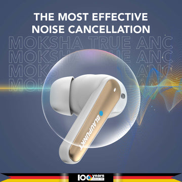 BTW300 Xtreme Moksha Maxbuds TRUE ANC Wireless Earbuds (White)