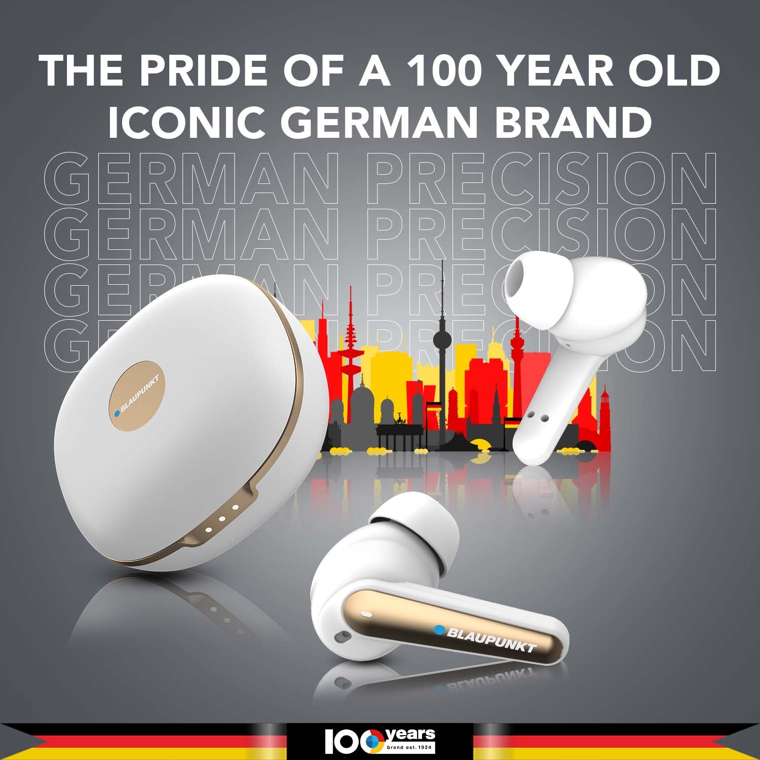 BTW300 Xtreme Moksha Maxbuds TRUE ANC Wireless Earbuds (White)