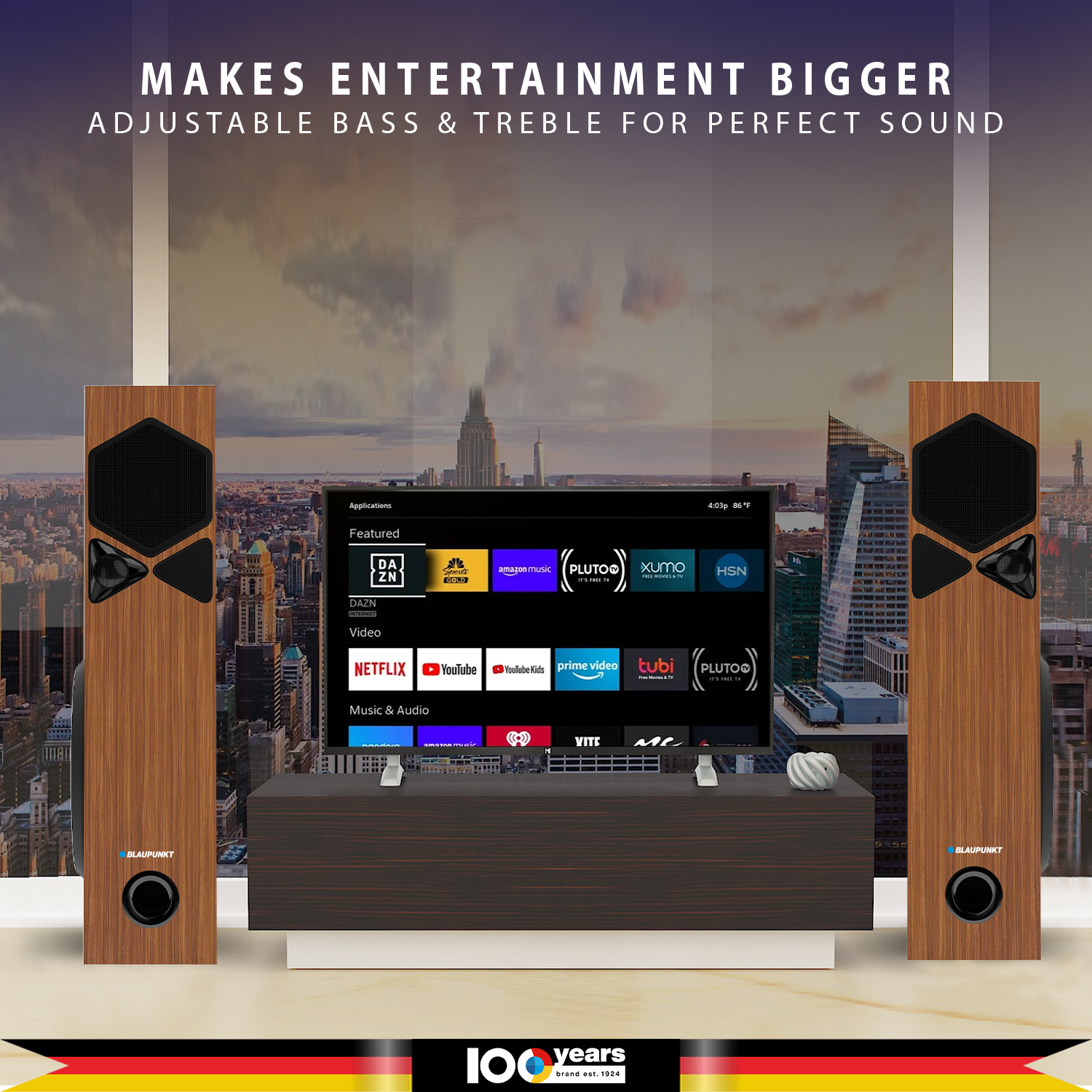 ROCK & ROLL TSP Tower Speakers Brown