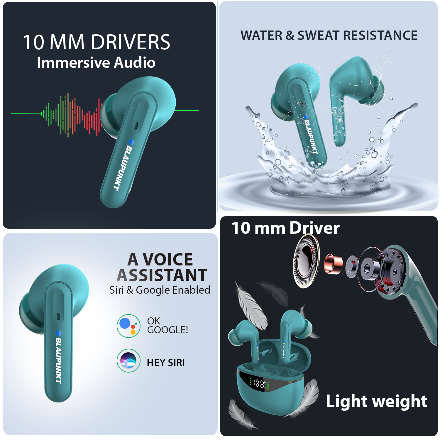 BTW20 TWS with LED Indicator Refurbished (Green)