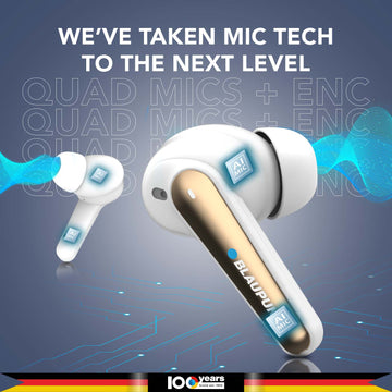BTW300 Xtreme Moksha Maxbuds TRUE ANC Wireless Earbuds (White)