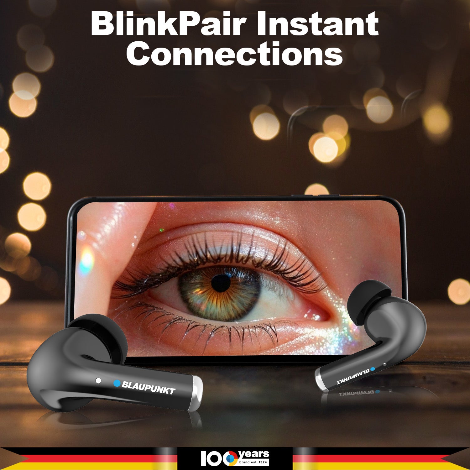 BTW300 Moksha Turbopods TRUE ANC Wireless Earbuds (Black)