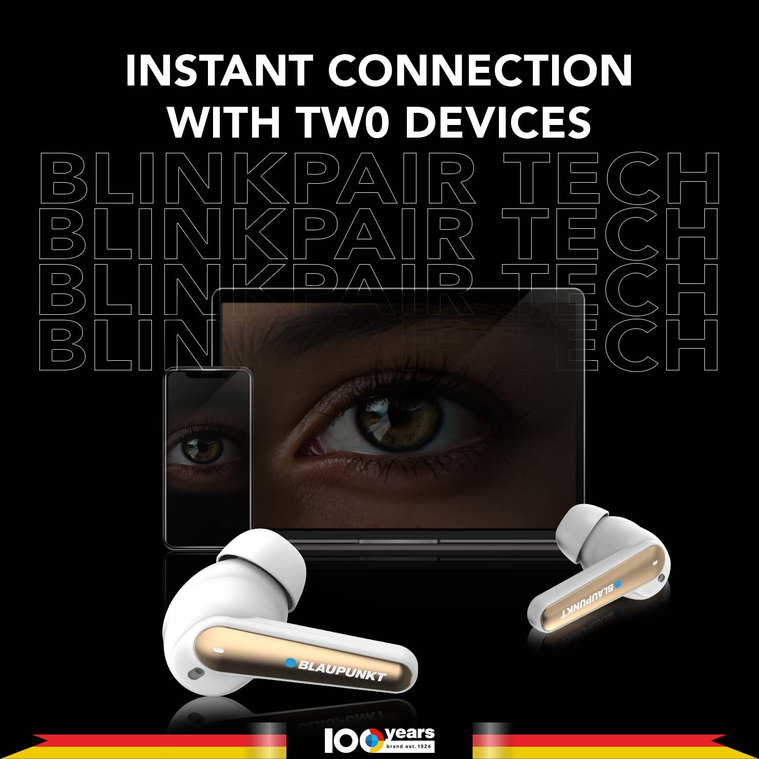 BTW300 Xtreme Moksha Maxbuds TRUE ANC Wireless Earbuds (White)