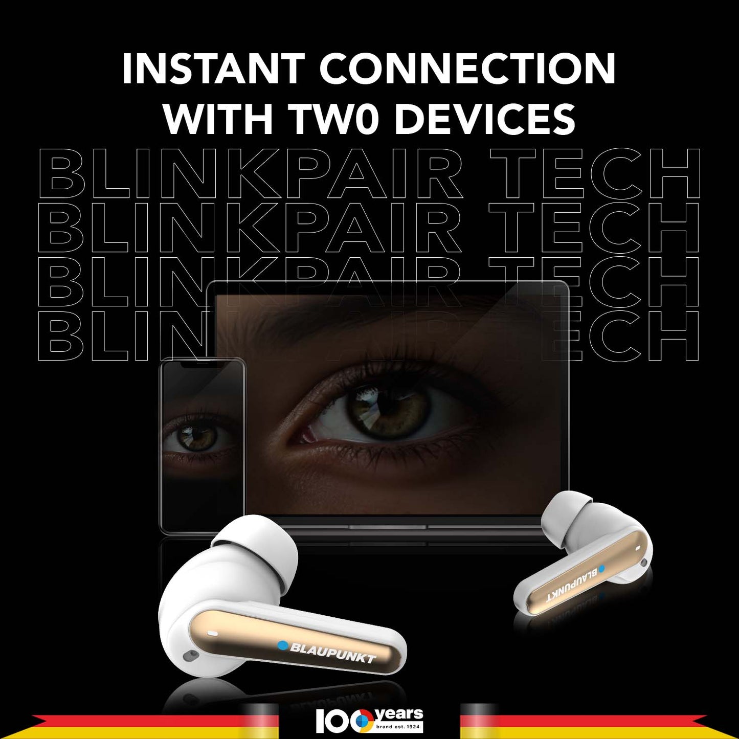 BTW300 Xtreme Moksha Maxbuds TRUE ANC Wireless Earbuds (White)