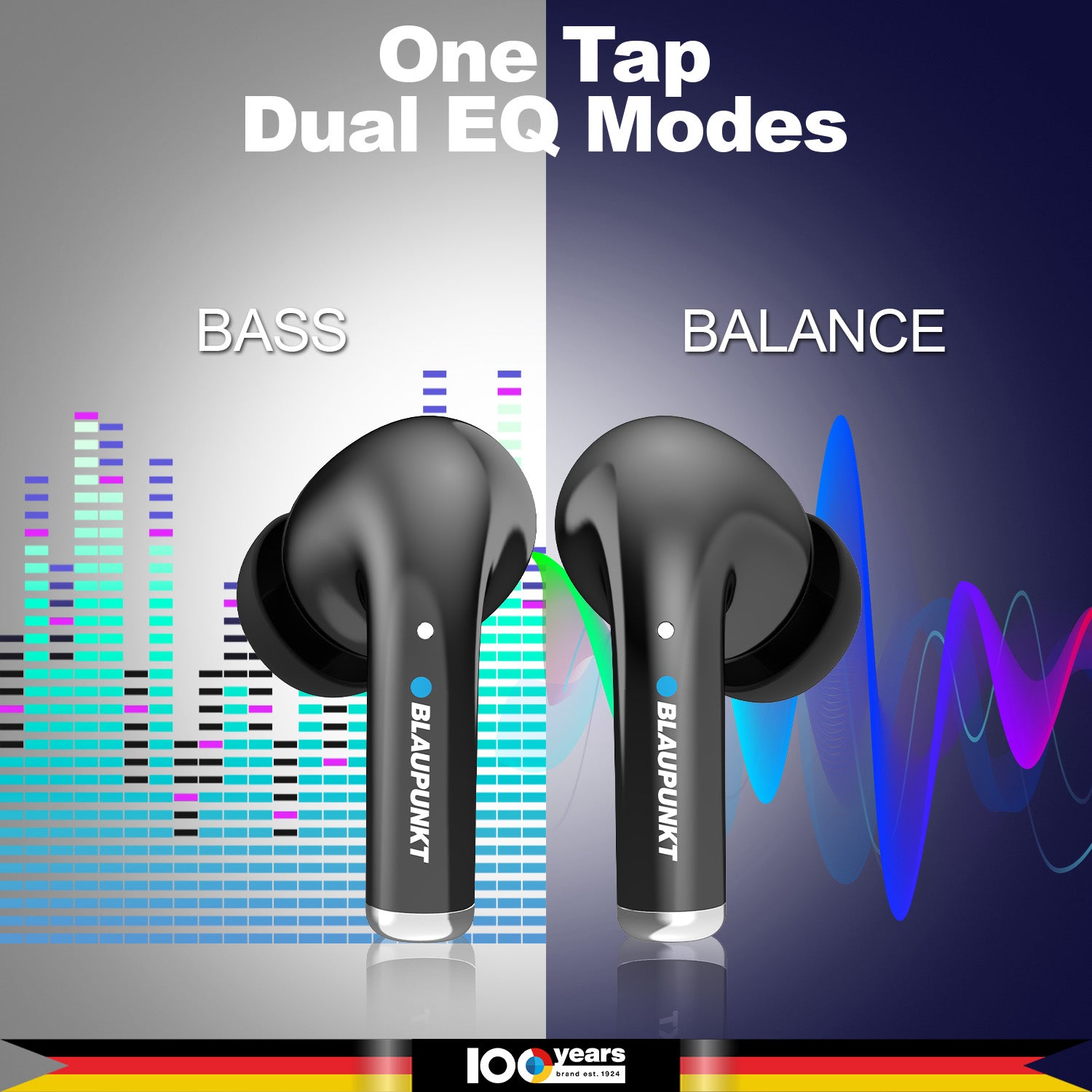 BTW300 Moksha Turbopods TRUE ANC Wireless Earbuds (Black)