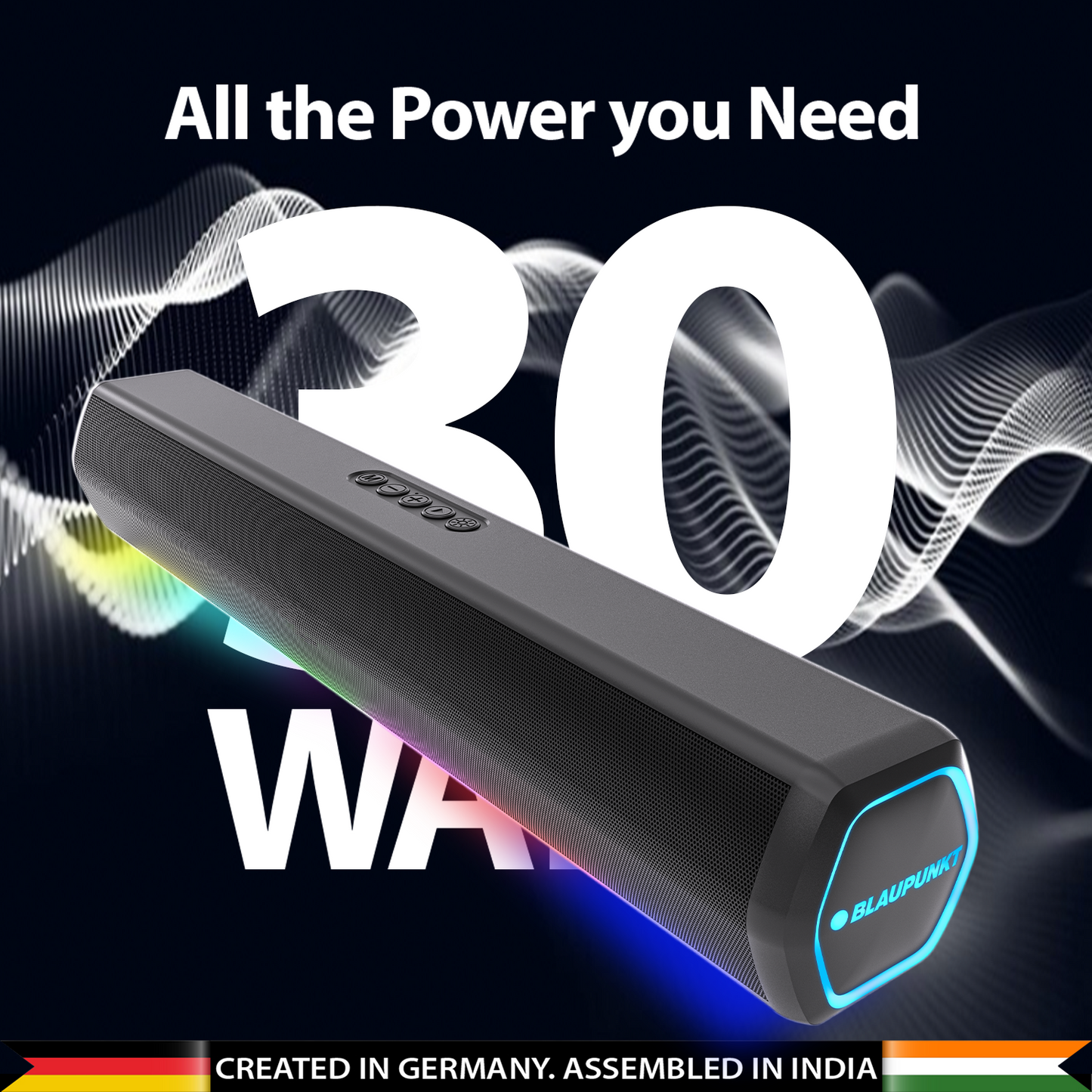 SBA20 Pro Wireless Bluetooth Soundbar with 30W (BK)