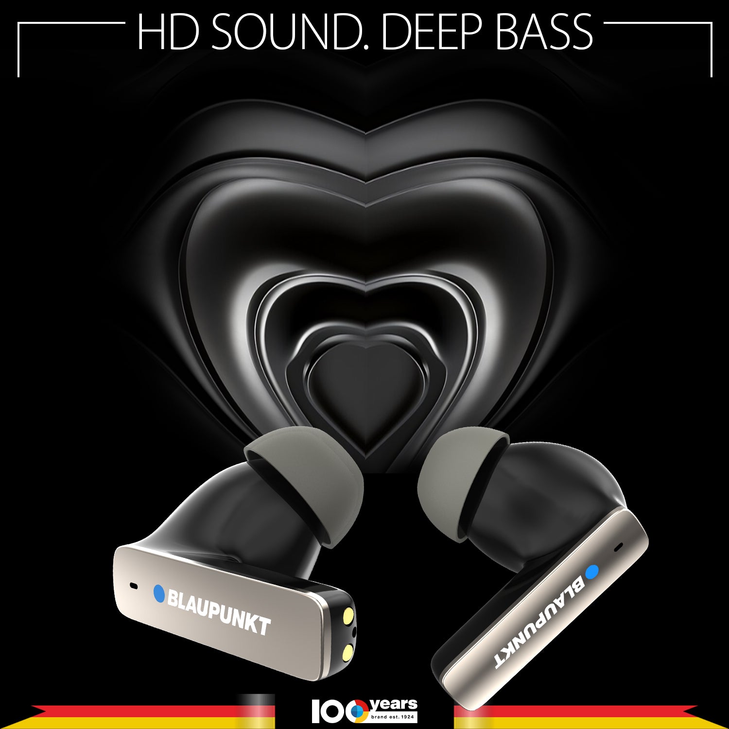 BTW100 Khrome+ True Wireless Bluetooth Earbuds (BK)