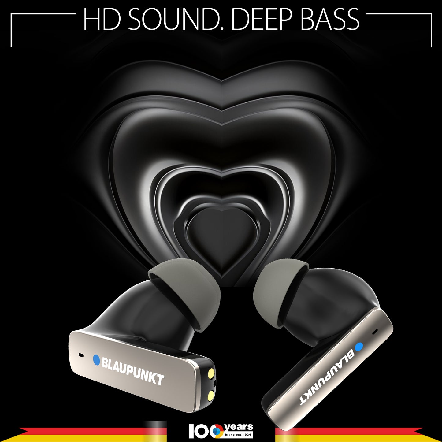 BTW100 Khrome+ True Wireless Bluetooth Earbuds (BK)