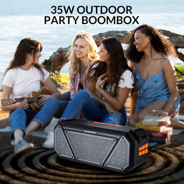 Atomik BB25 Wireless Bluetooth Boombox Party Speaker 35W