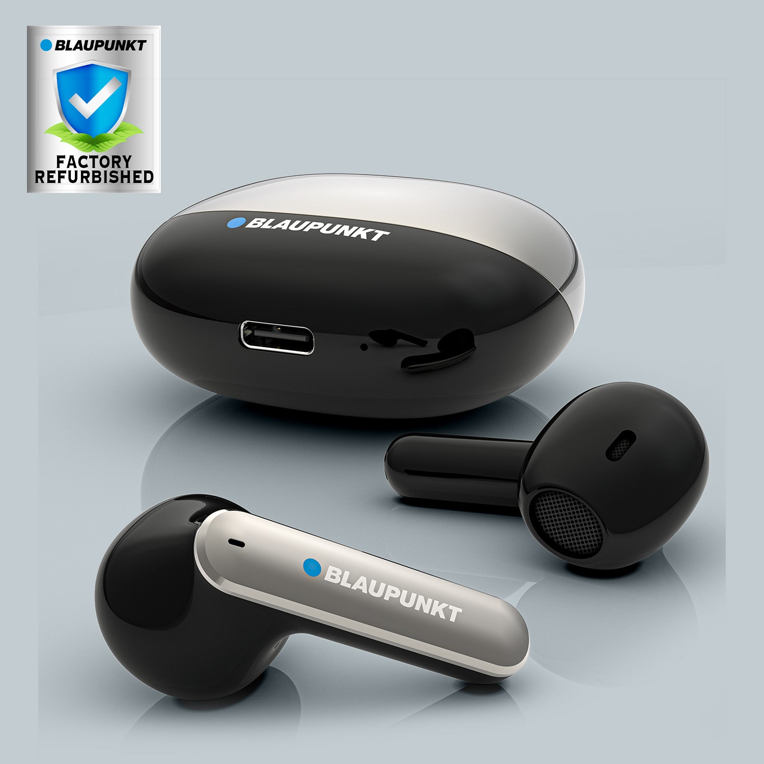 BTW100 Khrome True Wireless Earbuds Refurbished (Black)