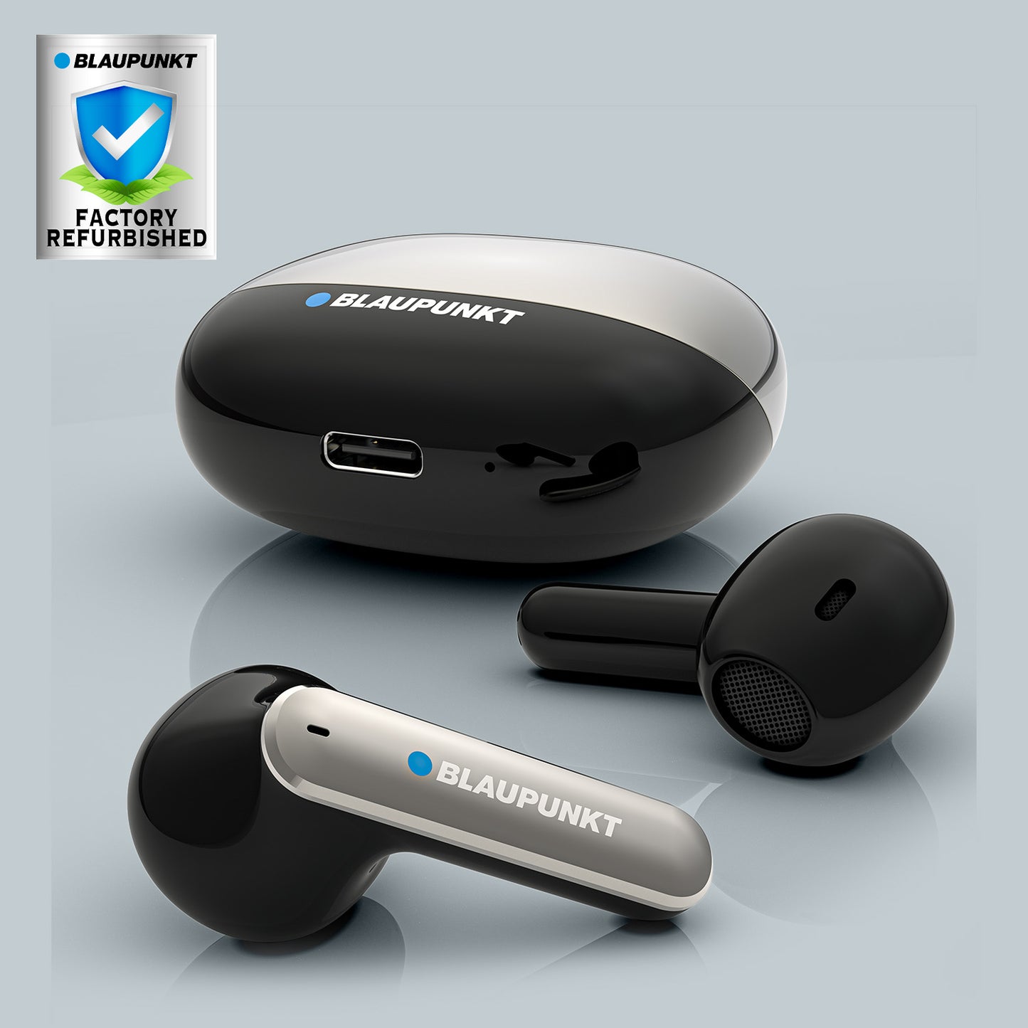 BTW100 Khrome True Wireless Earbuds Refurbished (Black)