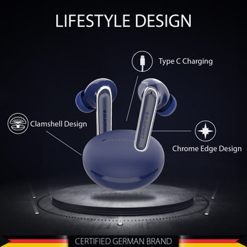 BTW100 Truly Wireless ENC Earbuds Refurbished Blue