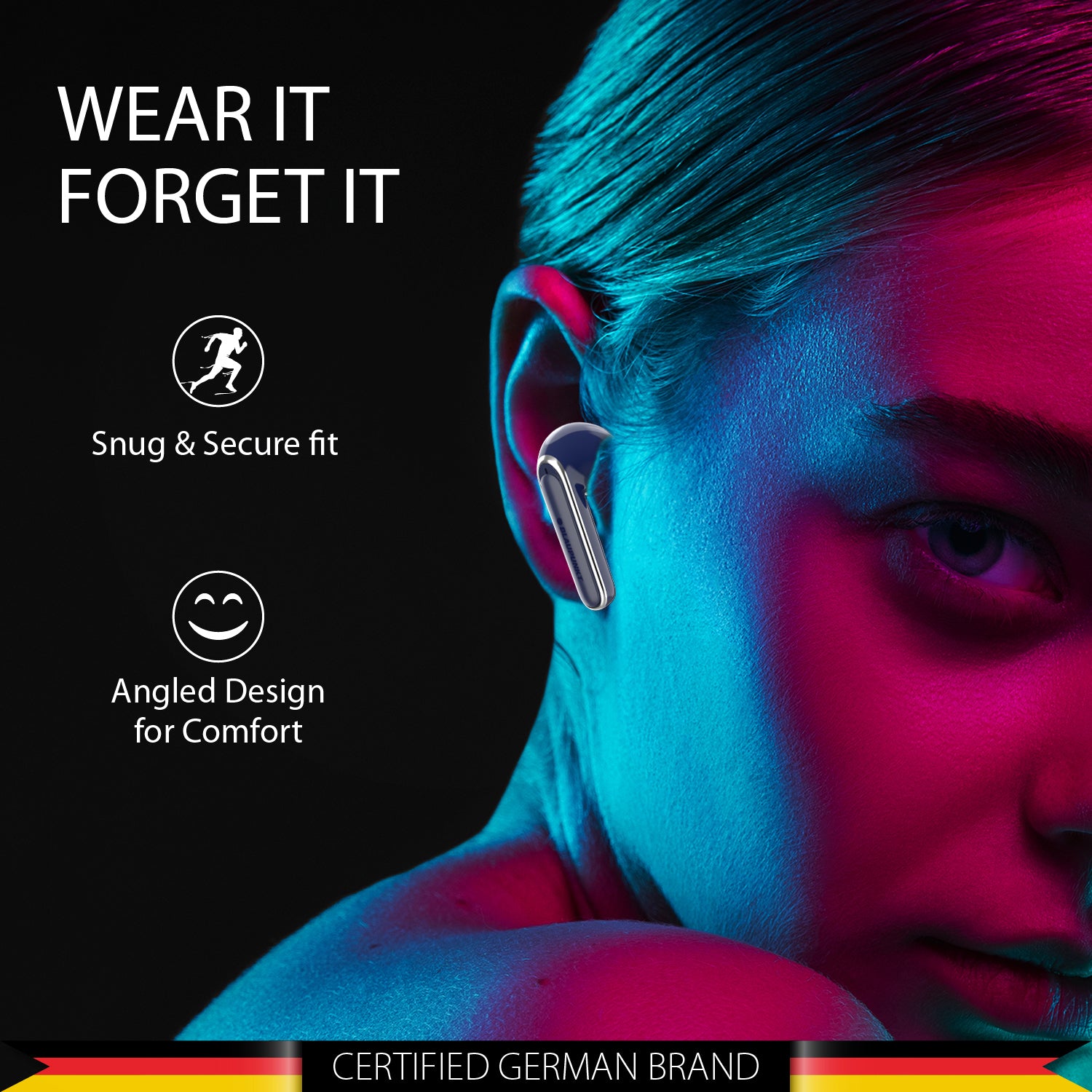 BTW100 Truly Wireless ENC Earbuds Refurbished Blue