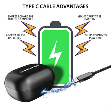 BTW25 Truly Wireless Earbuds (Black)