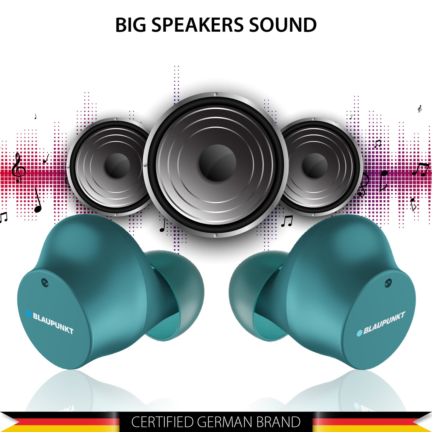 BTW25 Truly Wireless Earbuds (Green)