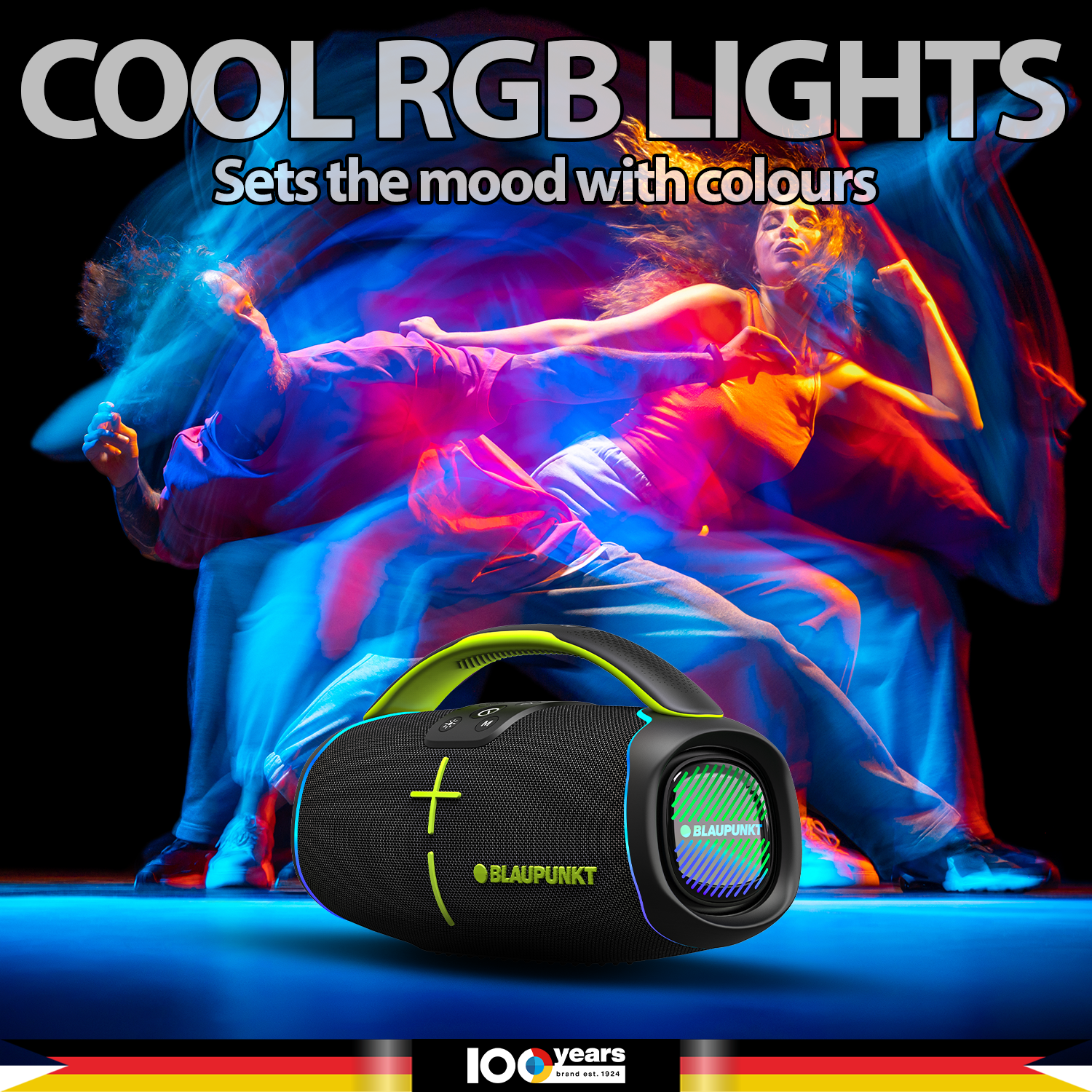 outdoor party speaker with mic