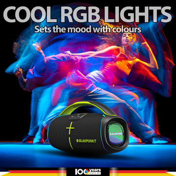 outdoor party speaker with mic