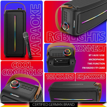 Atomik PS30 Pro Wireless Bluetooth 30W Outdoor Party Speaker - Blaupunkt India