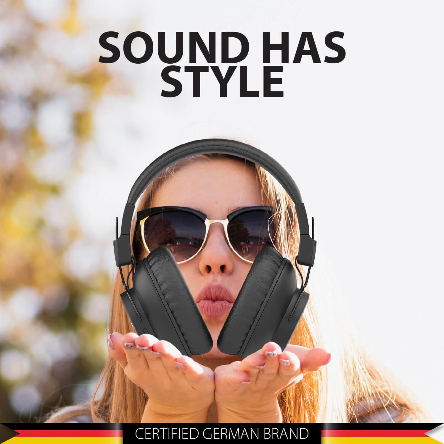 BH41 Bluetooth Wireless Over Ear Headphone (Black) - Blaupunkt India