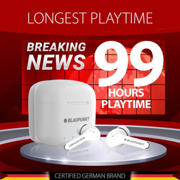 BTW100 Xtreme True Wireless Bluetooth Earbuds (WH) - Blaupunkt India