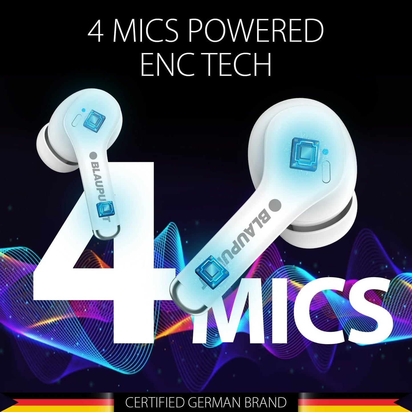 BTW100 Xtreme True Wireless Bluetooth Earbuds (WH) - Blaupunkt India