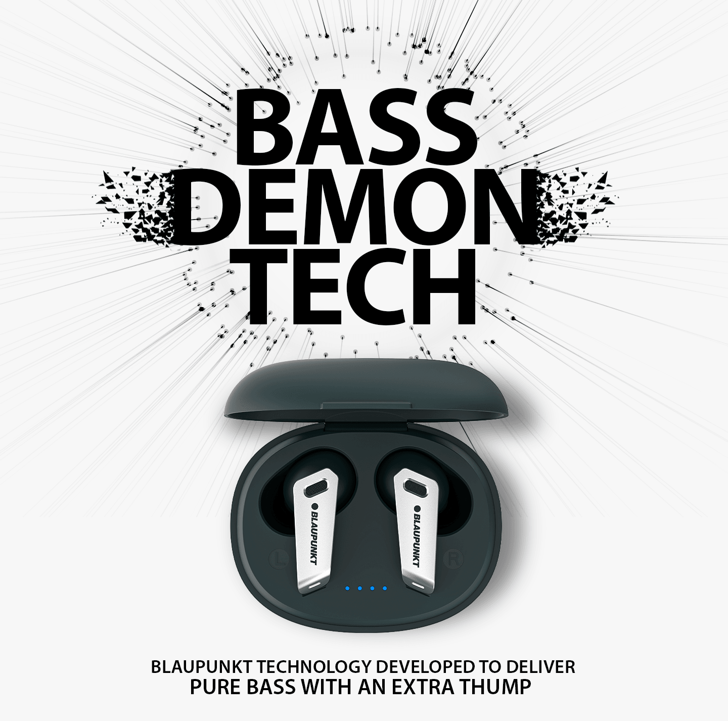 BTW300 Bluetooth ENC earbuds (GR) - Blaupunkt India