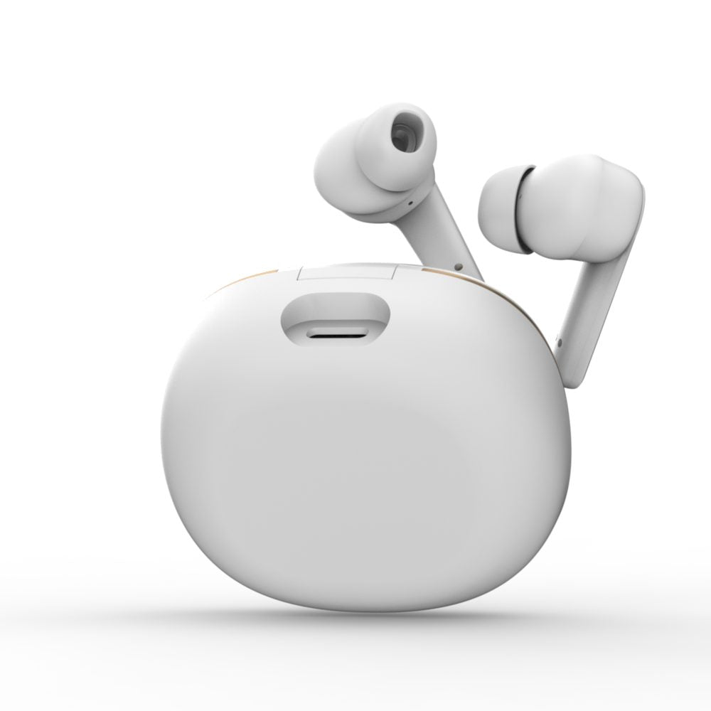 BTW300 Xtreme Moksha Maxbuds TRUE ANC Wireless Earbuds (White)