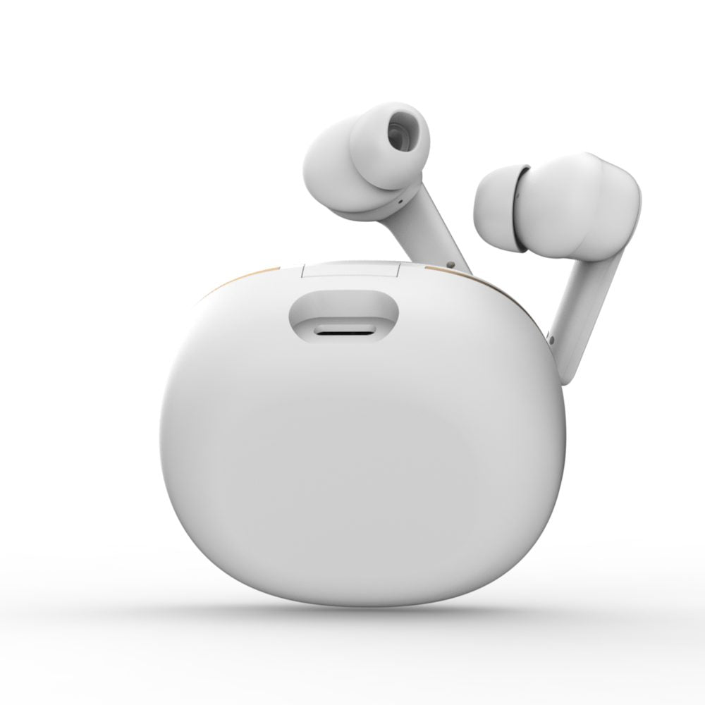 BTW300 Xtreme Moksha Maxbuds TRUE ANC Wireless Earbuds (White)