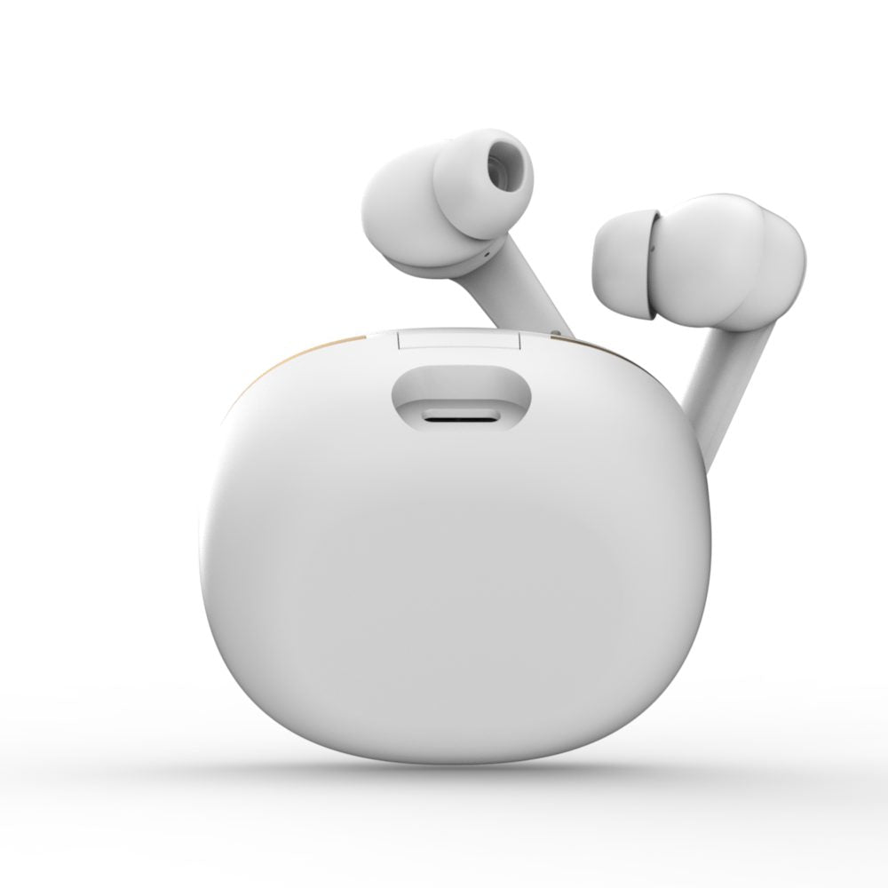 BTW300 Xtreme Moksha Maxbuds TRUE ANC Wireless Earbuds (White)