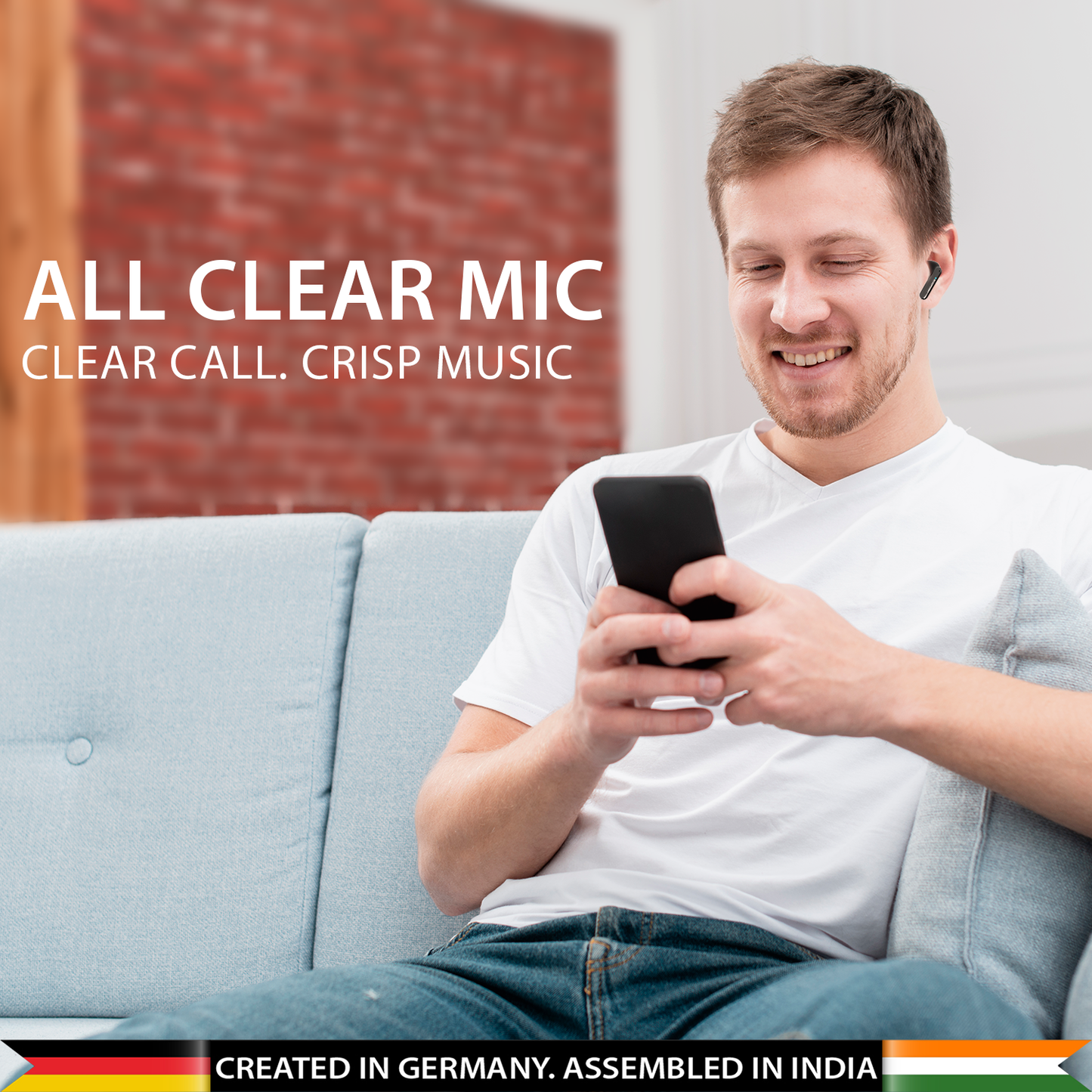 BTW12 True Wireless Bluetooth Earbuds Refurbished (Black)