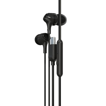 EM-01 Type C Wired Earphone with Noise Cancellation (Black)