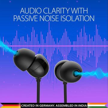 EM06 Type C Wired Earphone(Black) - Blaupunkt India