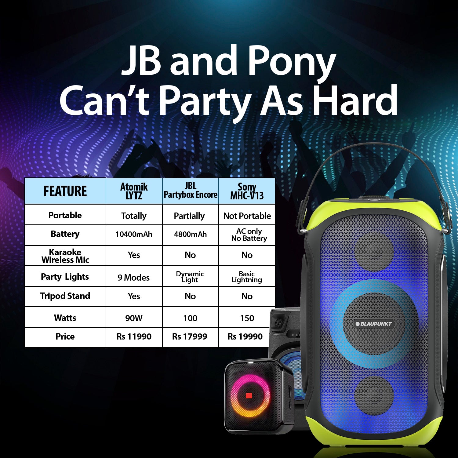 ATOMIK LYTZ PARTY CUBE PARTY SPEAKER