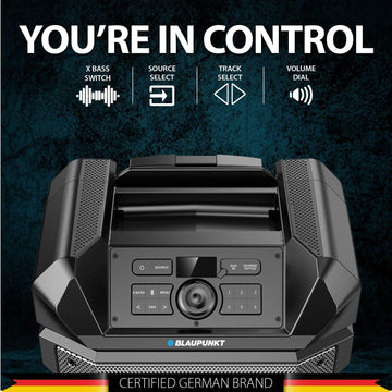 Rock & ROLL PS150 Wireless Bluetooth 100W Outdoor Party Speaker - Blaupunkt India