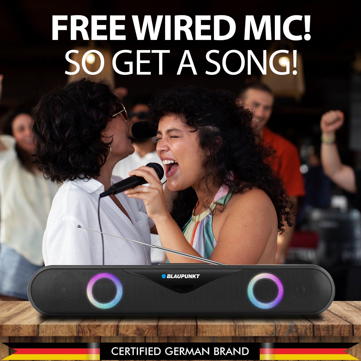 SBA20 KONCERT Bluetooth Party soundbar with Karaoke MIC - Blaupunkt India