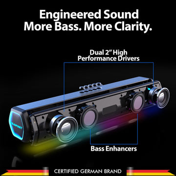 SBA20 Pro Wireless Bluetooth Soundbar with 25W (BK) - Blaupunkt India