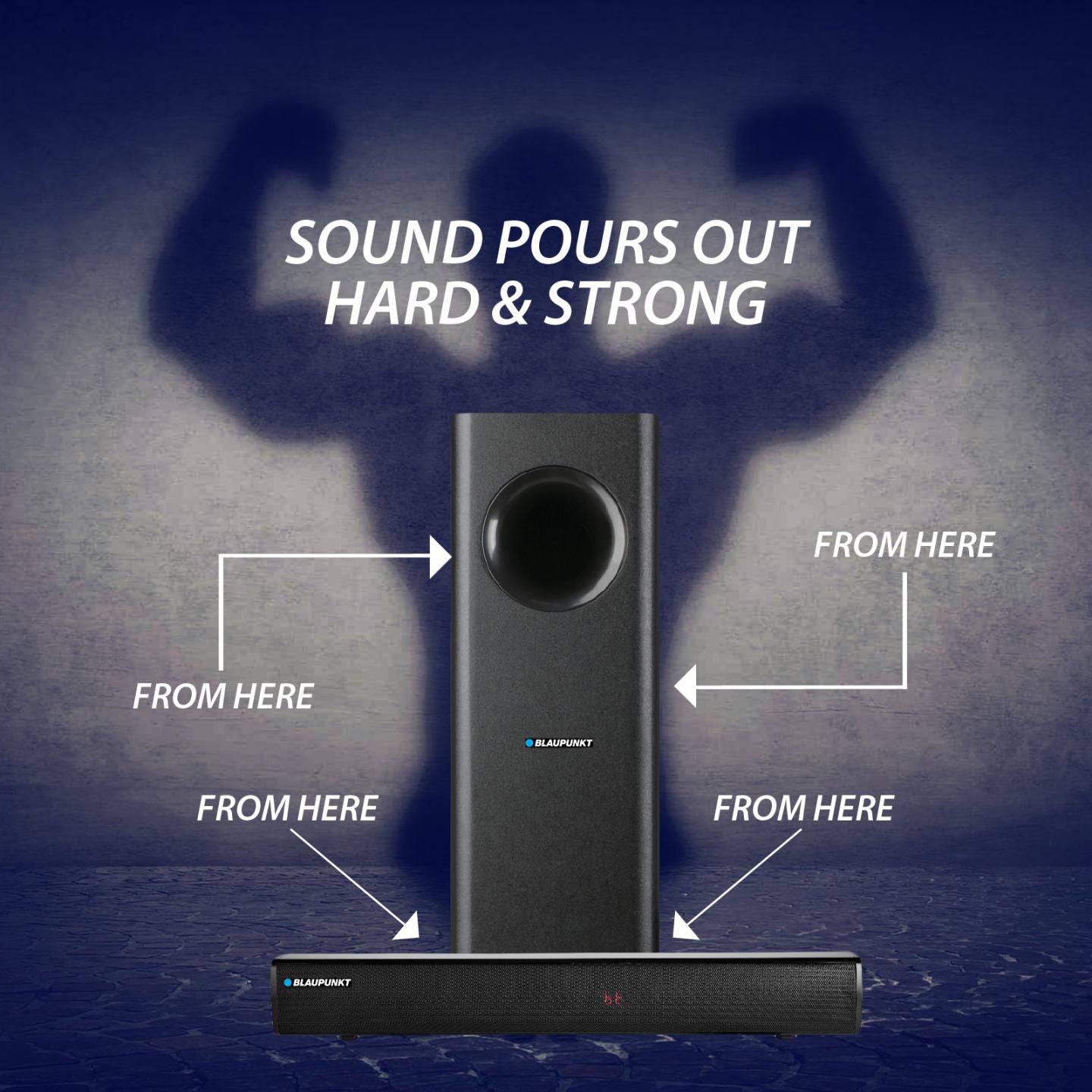 SBW25 Wireless Bluetooth 100W Soundbar with Subwoofer