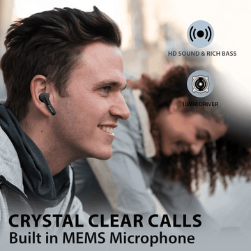 Blaupunkt BTW20 BK Wireless Earbuds | TurboVolt & Wireless Charging